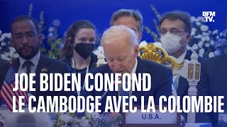 Joe Biden confond le Cambodge avec la Colombie