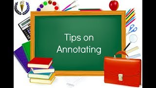Tips on Annotating