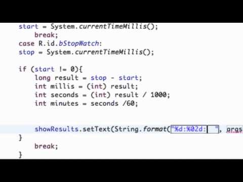 Android Application Development Tutorial   88   Formatting and using the Modulus   YouTube