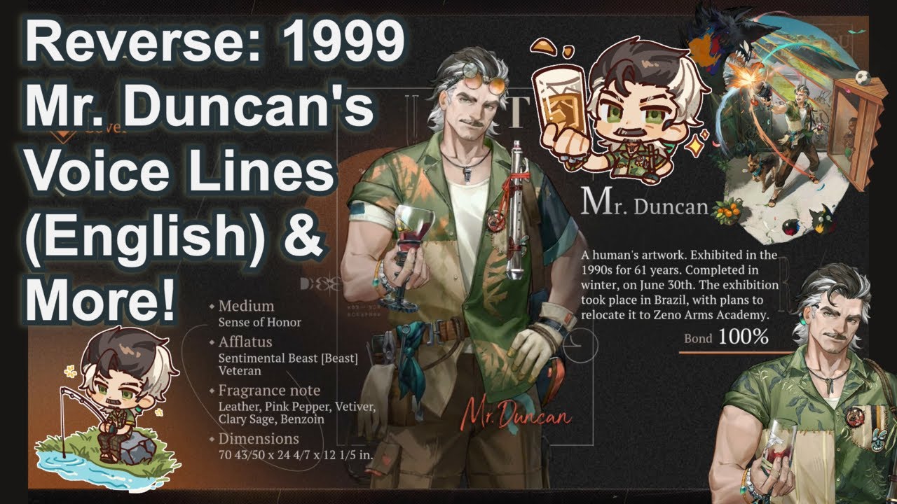 🔫 Reverse: 1999 - Mr. Duncan's English Voice Lines, and More! - YouTube
