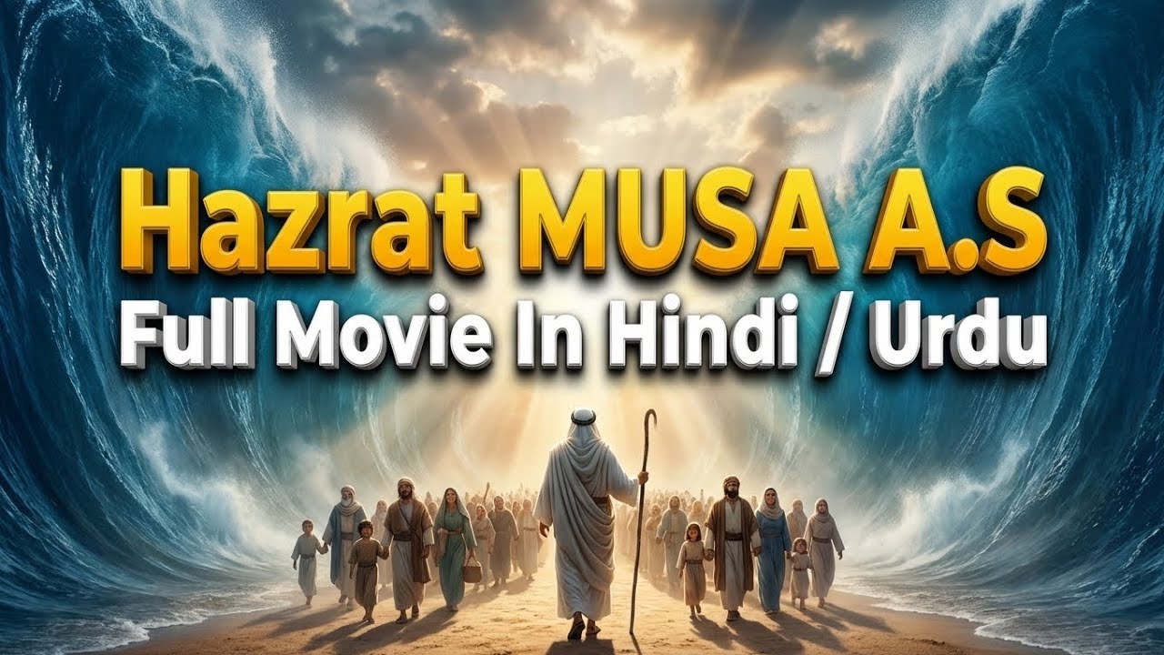 Hazrat Musa (A.S) Complete Life Story | The Miracle of the Red Sea | Full Movie Hindi/Urdu
