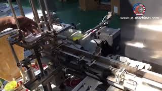 Soap bar horizontal type automatic side pushing carton box encasing machine cartoning line