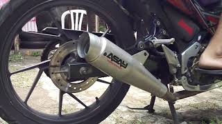 Test sound knalpot Asay Racing Exhaust (are1) for satria FU