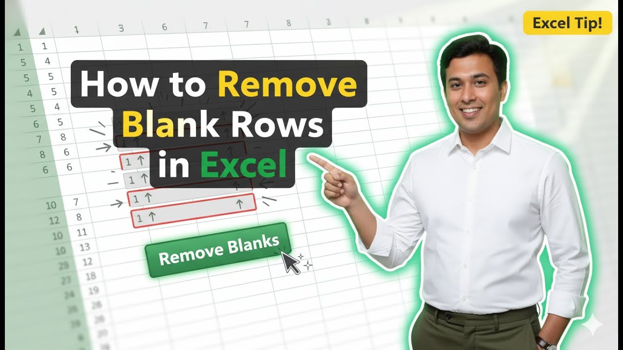 How to Remove Blank Rows in Excel? - YouTube