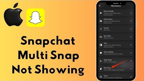 How To Fix Snapchat Multi Snap Option Not Showing (2024) | Multi Snap Not Working