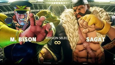 Street fighter V Hardest Al Battle Match PS4 - Level 8 M Bison Vs Sagat