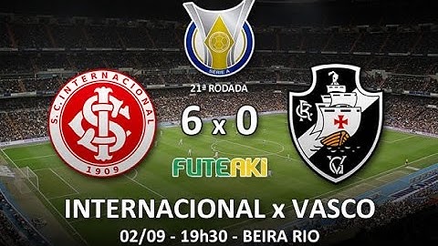 Melhores momentos: Internacional 6 x 0 Vasco pela 22º rodada do Campeonato Brasileiro