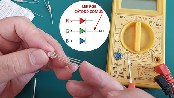 Cómo Probar Un LED RGB Con Multímetro y Con Fuente