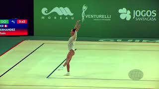 : FERNANDEZ Thais (PER) - 2018 Aerobic Worlds, Guimaraes (POR) - Individual Women Qualifications