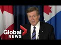 Coronavirus: Toronto Mayor John Tory responds as city goes back into lockdown | FULL