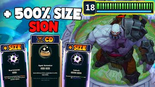 21,000 HP SION 1000%+ SIZE BIGGEST SION EVER!! MAD SCIENTIST, GOLIATH, BANNER OF COMMAND NO ITEM CDS