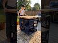 DIY Milk Crate Outdoor Table Transformation