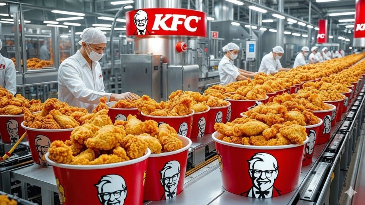 How It's Made: KFC’s Fried Chicken in factory | The Secret Journey of KFC Fried Chicken 🍗.