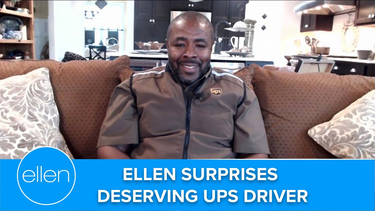 Ellen Delivers Incredible Gift to UPS Driver!