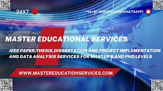 Master Educational Services:Project Implementation and Data Analysis for Master's and PhD levels