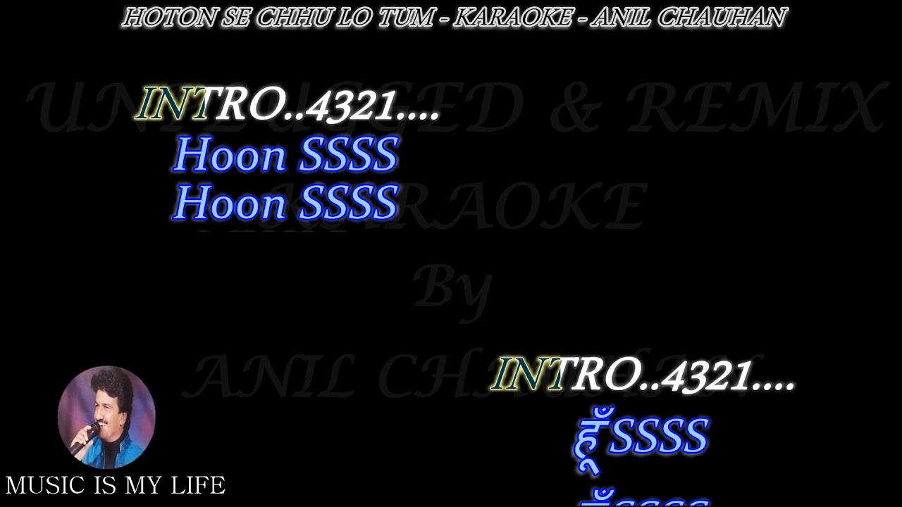 hothon-se-chhu-lo-tum-karaoke-karaoke-unplugged-with-scrolling-lyrics-eng-youtube