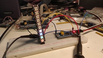 Dead simple 3.3v controlled WS2812B using stm32f103 (bluepill) and a mosfet and one 4.7k resistor