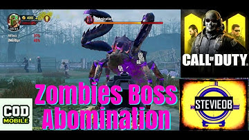 HOW TO DEFEAT BOSS WITHOUT BEING KNOCKED | ABOMINATION | CODM ZOMBIES | STEVIE OBIE