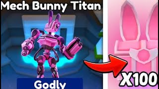 ✨ОТКРЫЛ 100 BUNNY CRATE и мне ВЫПАЛ... в Toilet Tower Defense Roblox!