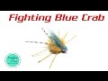 Fighting blue crab fly tying  tied by sandbar flies