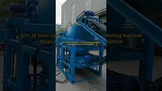 QT4-28 Semi-automatic block making machine Kenya #brickmakingmachine #factoryproducts #blockmachine