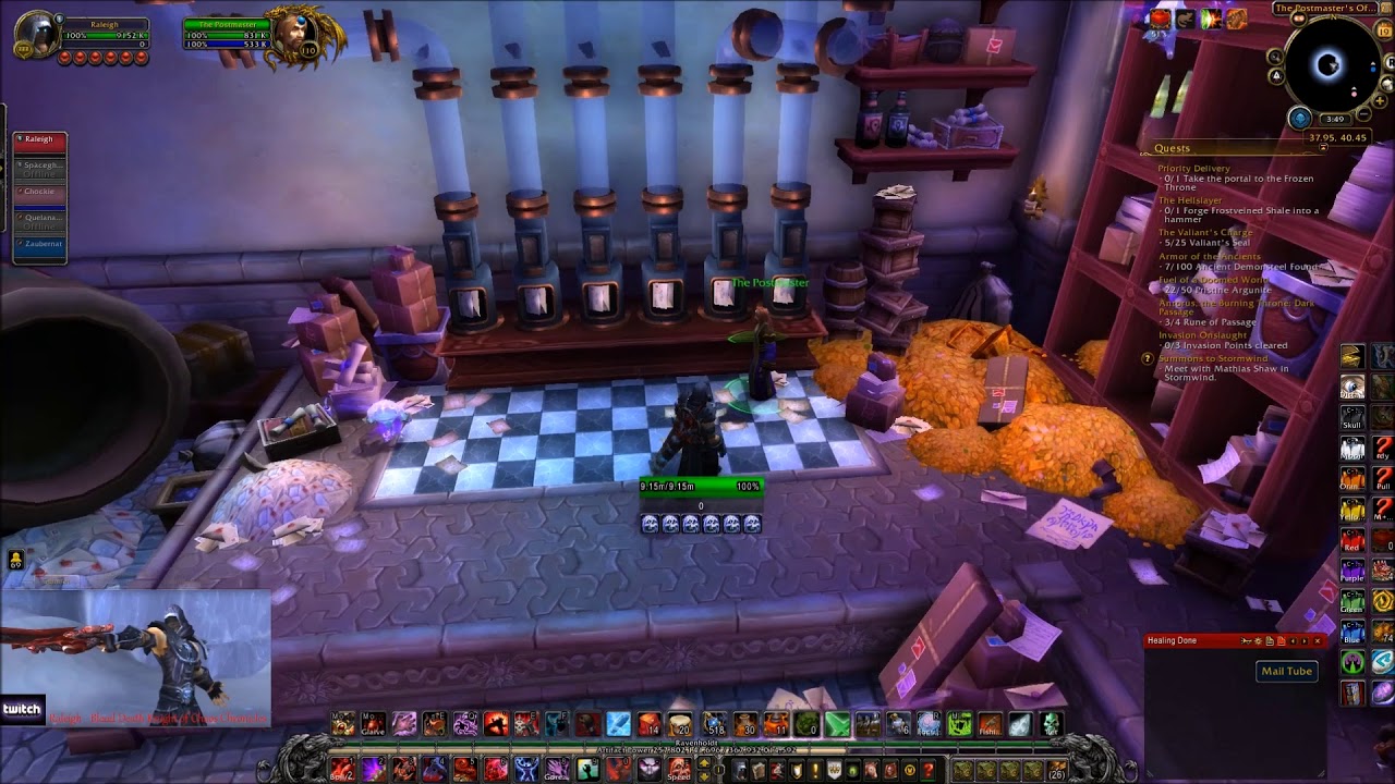 Lost Mail, Mailemental, Katy's Stampwhistle (portable mailbox), and Postmaster title guide 7.3.5