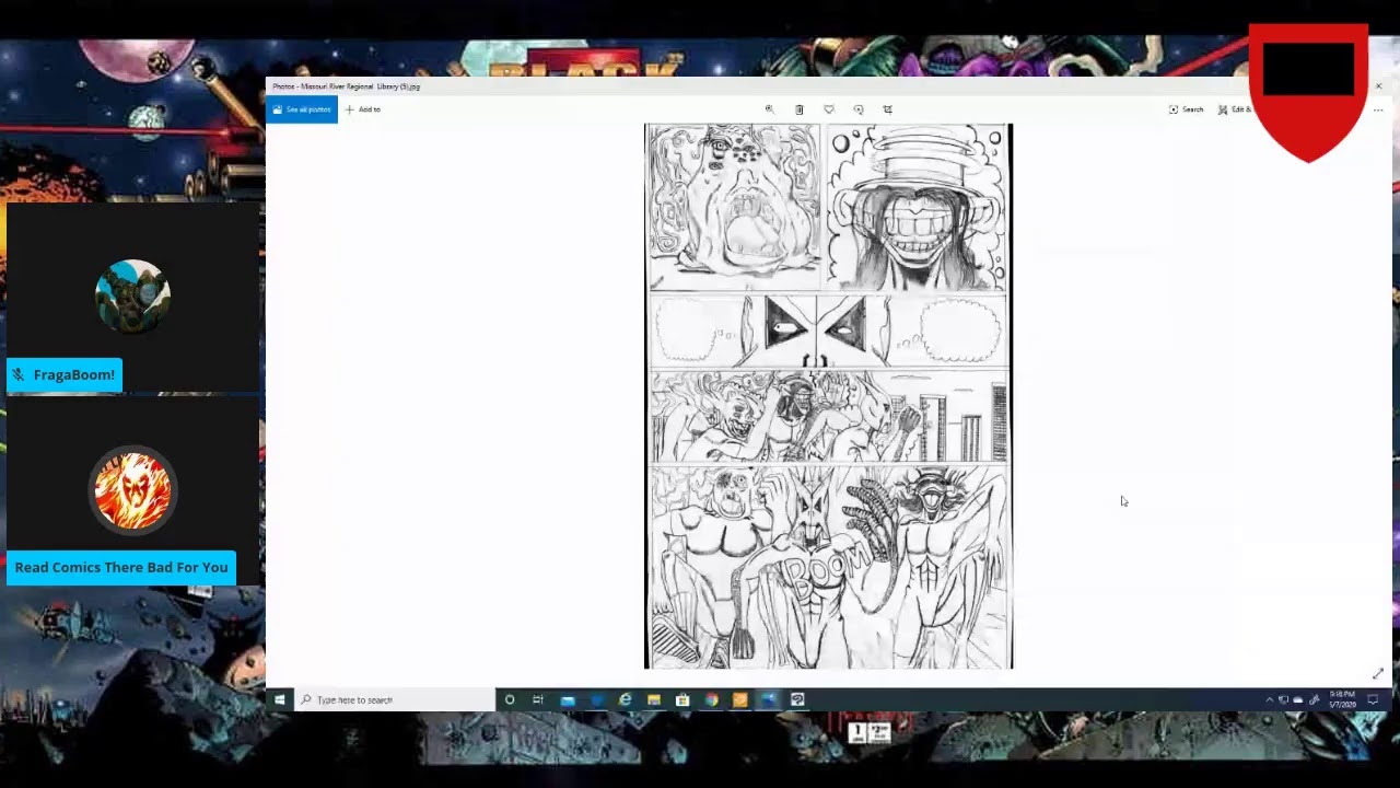 Couchdoodles LIVE with FragaBoom!! Today's Guest: Patrick Thomas Parnell