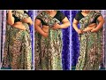 Simple Traditional Saree Wearing Style | Plus Size Aunty Saree Wearing Style