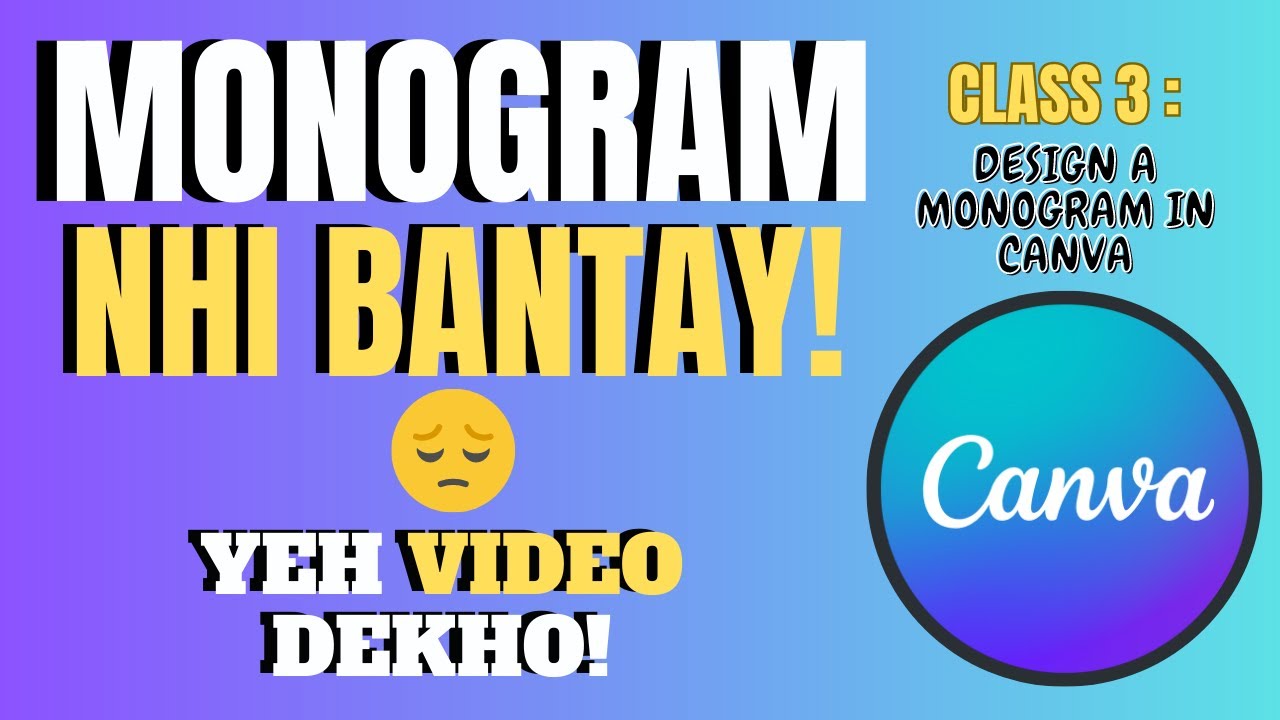 HOW TO MAKE FREE MONOGRAM ON CANVA DESIGN INTERLOCKING MONOGRAM FREE