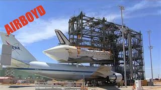 Time-lapse Space Shuttle Atlantis Mated Atop NASA 747 SCA