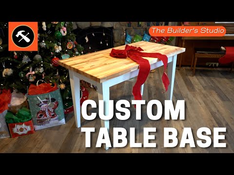 How to Build a Table using a Custom Table Base Kit | Builder's Studio | Osborne Wood