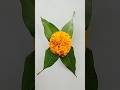 Traditional Toran Decoration with Mango Leaves &amp; Marigold 🌼 | Simple Puja Decor