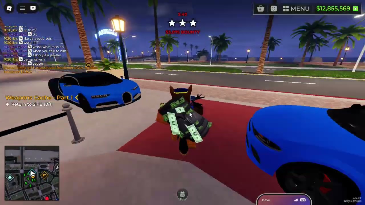 Day 1 Pt.1 Roblox Wanted Jewelry Store Update Gameplay [Mic-Off]