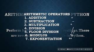 Python Arithmetic Operators Explained