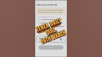 Xenea Wallet Quiz Answers Today 26 March | Xenea Wallet Daily Quiz | Xenea Wallet Voucher Code