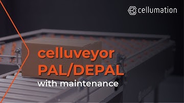 celluveyor PAL/DEPAL with maintenance by cellumation