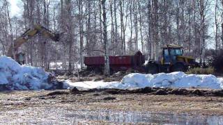 JCB Fastrac 3200 plus with Bigab 20-24 Hook lift trailer