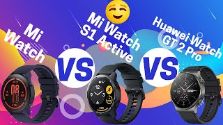 Обзор на Xiaomi Watch против Xiaomi Watch S1 Active против Huawei Watch GT 2 Pro в 2022 году