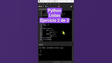 Como Trabajar Listas en Python en 60 Segundos. Ejercicio 2/3. #python #aprendepython #learnpython