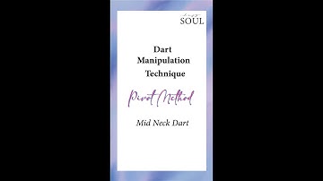 Dart manipulation technique  - Pivot Method  - Mid Neck Dart #viralreels
