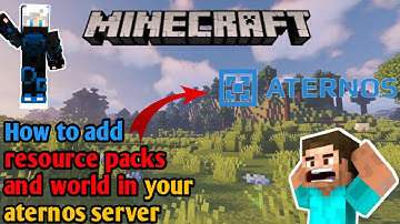 How to add resource packs and your world in your aternos server | MINECRAFT PE | Dungadon