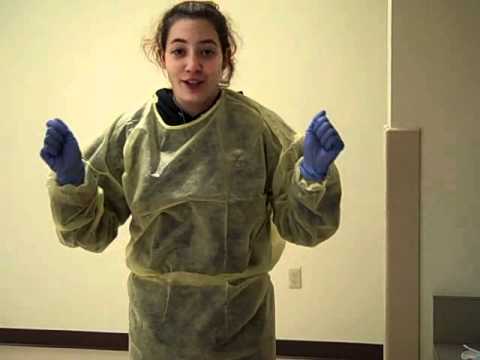 Amy Donning and removing ppe