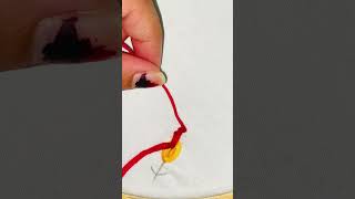 Make a beautiful 3d flower embroidery design #flowerdesign #viralshorts #embroiderylover #subscribe