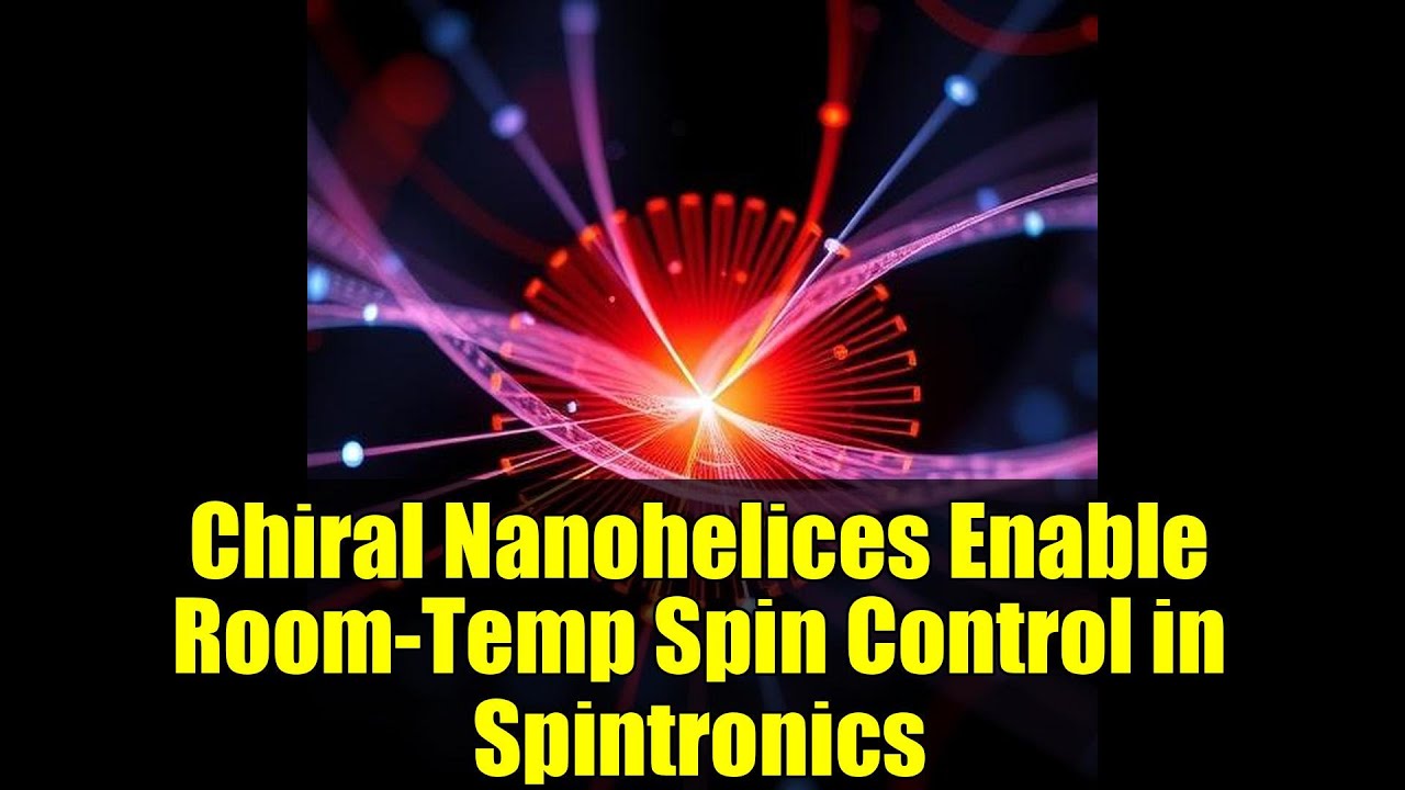 Chiral Nanohelices Enable Room-Temp Spin Control in Spintronics | Korea & Seoul Breakthrough