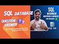 SQL Database Fresher Interview Questions & Answers | Beginner Friendly