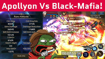 Apollyon Vs Black Mafia - 30mins Solo Fighting - Legacy of Discord