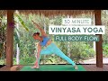 30 minute vinyasa yoga  full body stretch strength  release ashley freeman