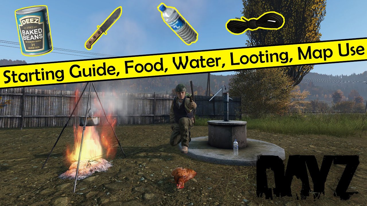 Dayz Tutorial How to survive your first hour! Kill Zombies, Find Food