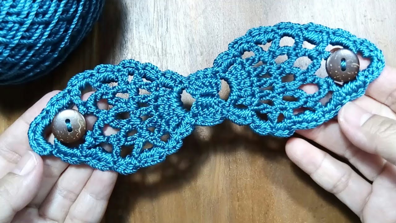 Konektor masker rajut pineapple Stitch | crochet mask connector | salva orejas crochet