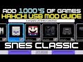 SNES Hakchi USB Flash Drive GUIDE add 1000's of games now !!